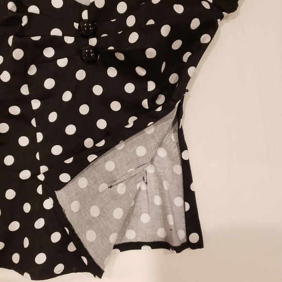 Polka Dot Top Vintage Pin-up Style - Picture 3 of 4